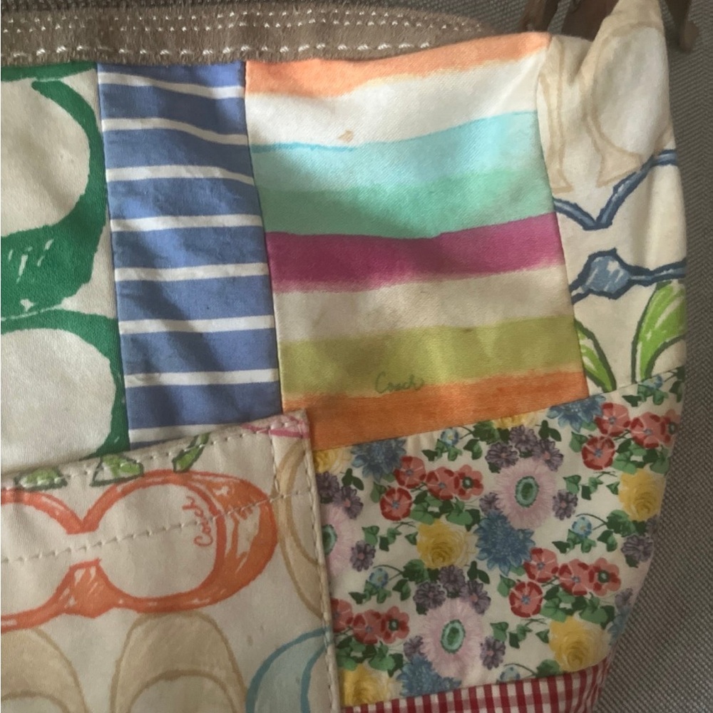 Y2K Coach Limited Edition Patchwork Multicolor Wo… - image 6